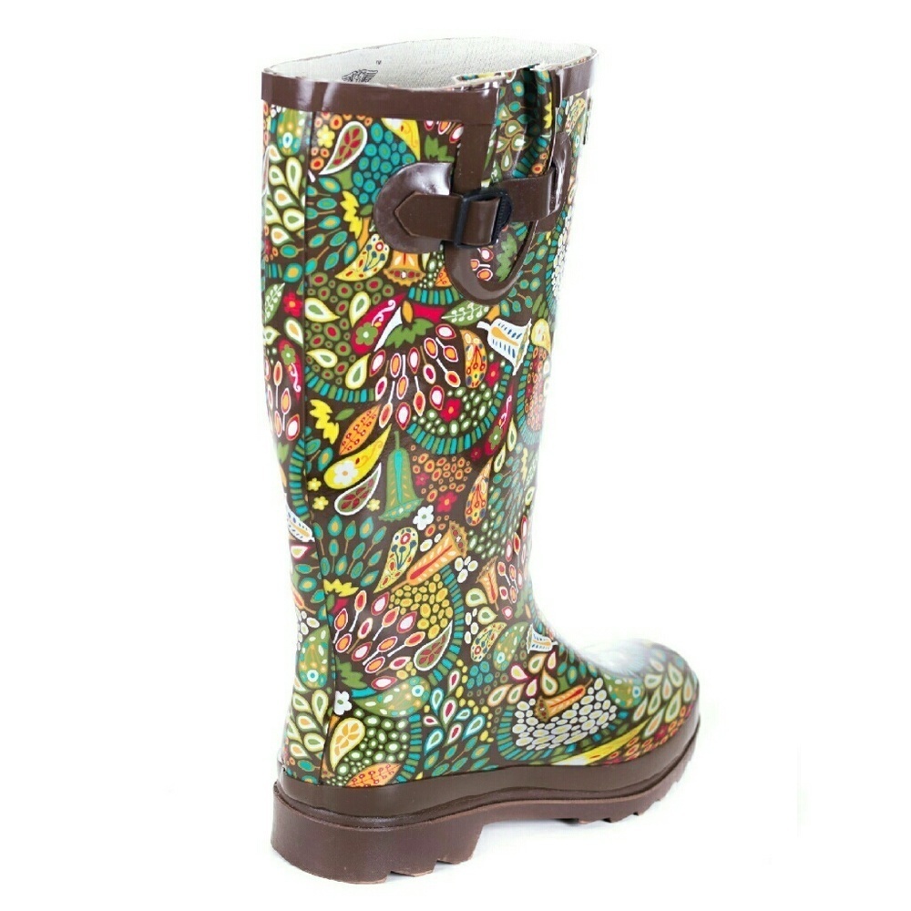 Women Tall Rainboots, RB-1513, Rainforest, Size 6 - Picture 2 of 3